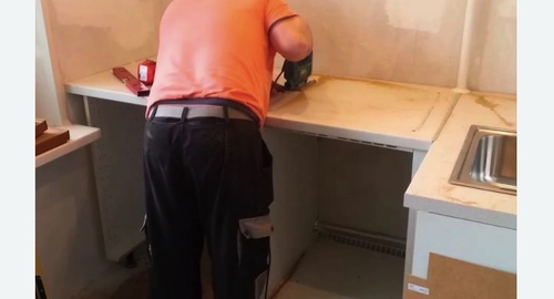 Сборка кухонного гарнитура. Новоаннинский